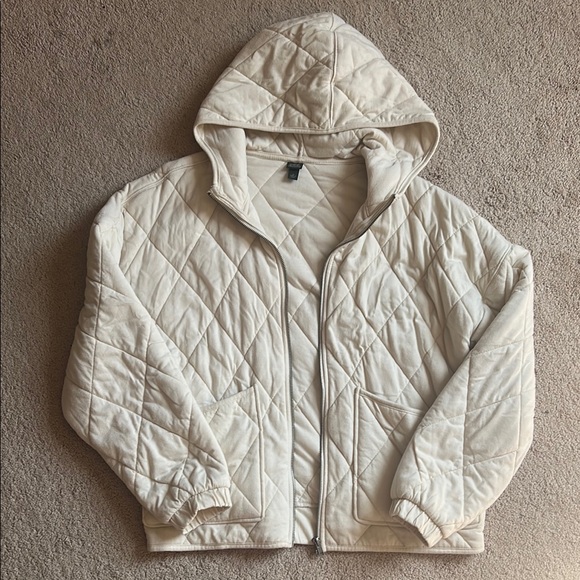 wild fable Jackets & Blazers - Wild Fable Cream Quilted Jacket
